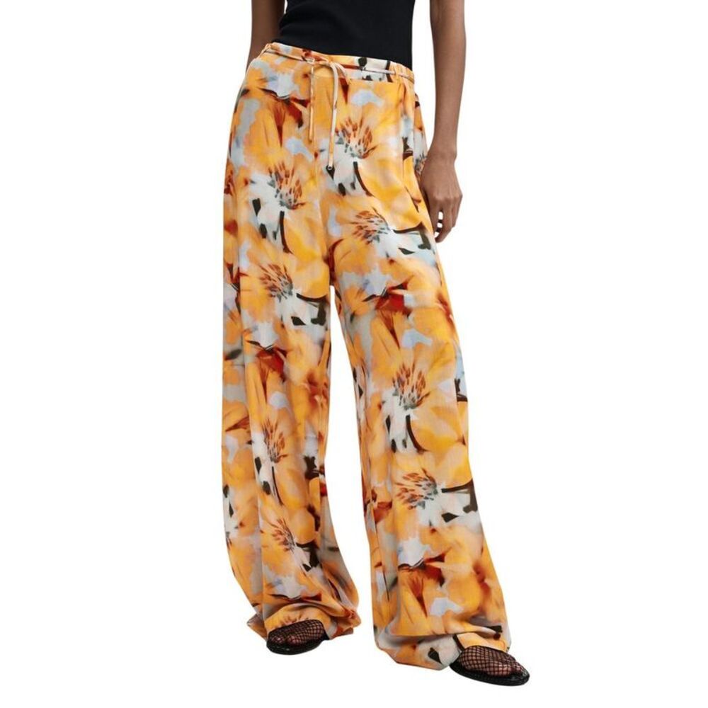 Desigual Orange Viscose Casual Women's Pants